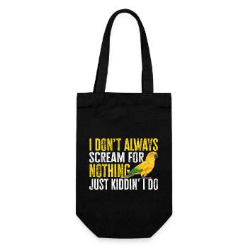 Parakeet, Parrot, Parakeet, Bird - Gift Bag for Bottles - black - Front