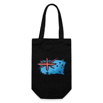 Illustration du drapeau de l’Australie Logo du signe d’art - Sac à bouteille - noir - Devant