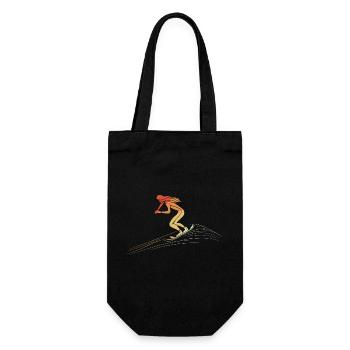 Snowboard rétro fille - Sac à bouteille - noir - Devant