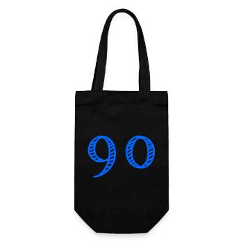 90. 90 YEARS. 90th ANNIVERSARY. 90 YEARS ANNIVERSARY. - Gift Bag for Bottles - black - Front