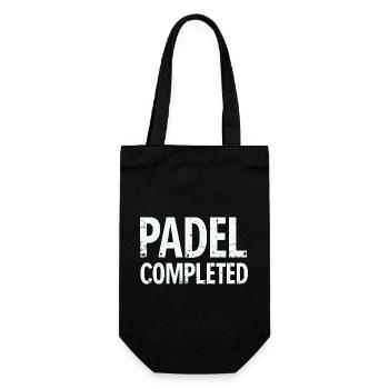 Padel Shirt Padel Complete Hoodie Design - Gift Bag for Bottles - black - Front