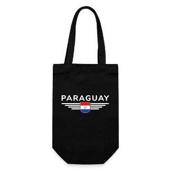 Paraguay Fan T-Shirt - Geschenkbeutel für Flaschen - Schwarz - Vorne