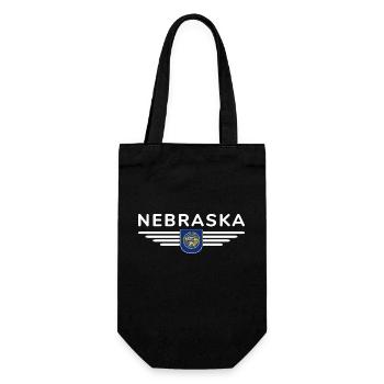 Nebraska Fan T-Shirt – Perfekt für Fans! - Geschenkbeutel für Flaschen - Schwarz - Vorne