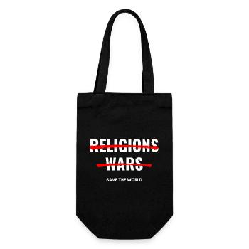Pas de religions, pas de guerres - Sac à bouteille - noir - Devant