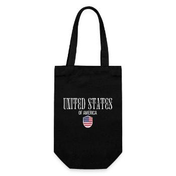Originally from the USA, born in America - Gift Bag for Bottles - black - Front