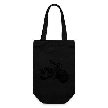 Motorcycle Biker - Gift Bag for Bottles - black - Front