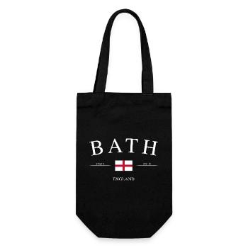 Bath, Angleterre – Souvenirs et cadeaux de vacances - Sac à bouteille - noir - Devant