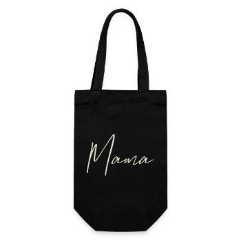 Mama - Geschenkbeutel für Flaschen - Schwarz - Vorne