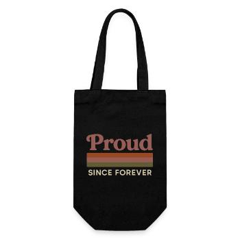 Groovy Pride Retro Equality Queer Story - Gift Bag for Bottles - black - Front