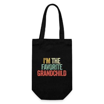 Je suis le petit-enfant préféré - Sac à bouteille - noir - Devant
