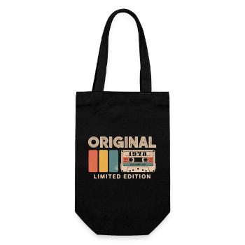 Original 1978 Geburtstag 1978 Geschenk 1978 Retro - Geschenkbeutel für Flaschen - Schwarz - Vorne