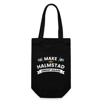 Halmstad City Pride Flags - Gift Bag for Bottles - black - Front