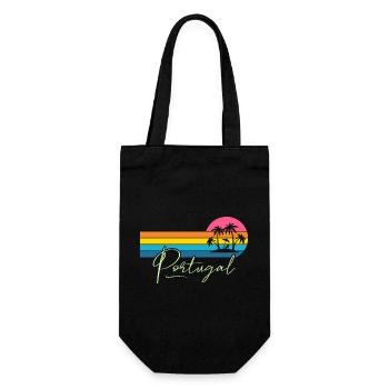 Portugal - Gift Bag for Bottles - black - Front