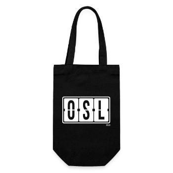 Oslo OSL, City Souvenir hoodie, Mug, Beanie - Gift Bag for Bottles - black - Front
