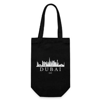 Dubai Skyline, Dubai United Arab Emirates - Gift Bag for Bottles - black - Front