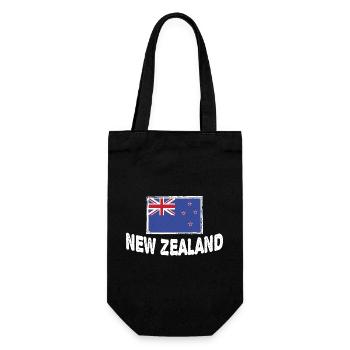 New Zealander New Zealand Flag Of New Zealand - Gift Bag for Bottles - black - Front
