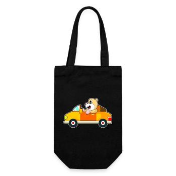 Hamster Car - Gift Bag for Bottles - black - Front