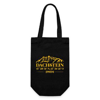 Dachstein Ramsau Österreich Souvenir Koordinaten - Geschenkbeutel für Flaschen - Schwarz - Vorne