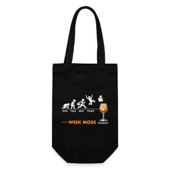 Can't wait for the weekend - humor Spritz - Gift Bag for Bottles - black - Front