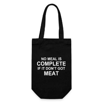 Viande, grillage, barbecue, steak, steak, chef de l’Ouest. - Sac à bouteille - noir - Devant