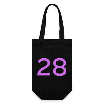28 - Gift Bag for Bottles - black - Front