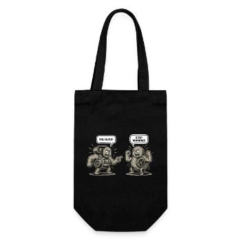 Auto You Suck Stop Whining Tuning Car Mechanic - Gift Bag for Bottles - black - Front