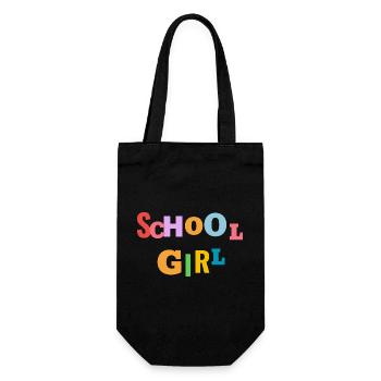  School girl - Gift Bag for Bottles - black - Front