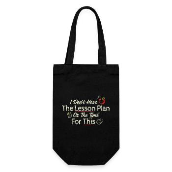 Pas d’humour de classe sans plan de cours - Sac à bouteille - noir - Devant