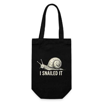T-shirt cartoon Snailed It - Sac à bouteille - noir - Devant