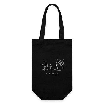 time out nature - Gift Bag for Bottles - black - Front