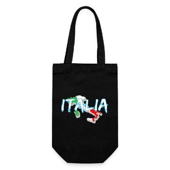 Italie Edo botte blanche - Sac à bouteille - noir - Devant
