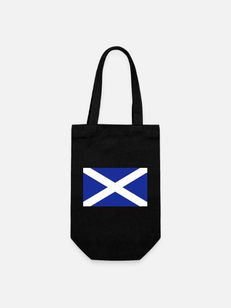 Schottland-Flagge - Geschenkbeutel für Flaschen - Schwarz