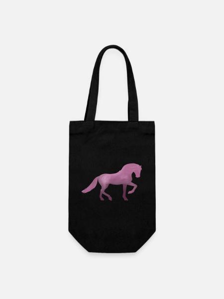 Anmut - Geschenkbeutel für Flaschen - Schwarz