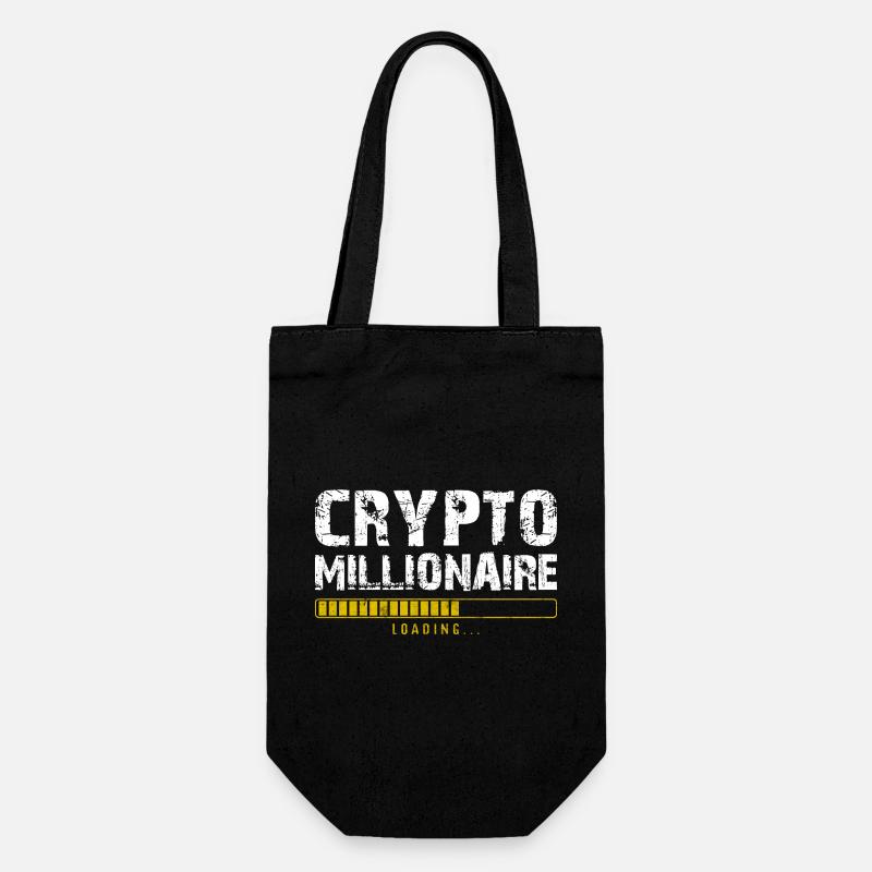Krypto-Millionär - Geschenkbeutel für Flaschen - Schwarz