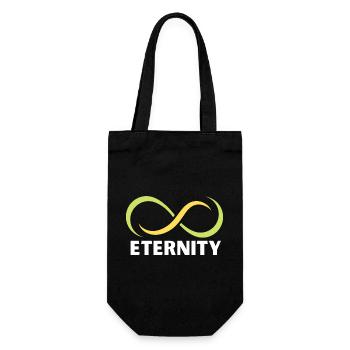 Emblème du ruban de l’infini de l’éternité - Sac à bouteille - noir - Devant