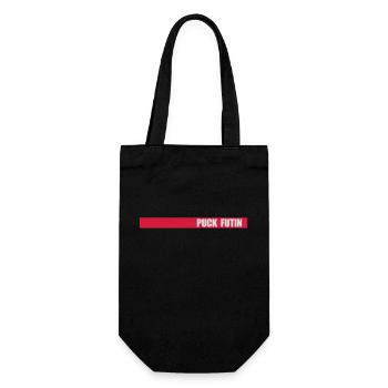 puck futin logo design - Gift Bag for Bottles - black - Front