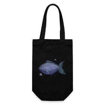 Azure Coralfish in Violet Scales - Gift Bag for Bottles - black - Front