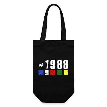 1988 Vintage Anniversaire Rétro Anniversaire « Nouveau Tibet » - Sac à bouteille - noir - Devant