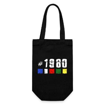 1980 anniversaire rétro vintage anniversaire NOUVEAU TIBET - Sac à bouteille - noir - Devant