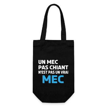 un mec pas chiant n'est pas un vrai mec - Sac à bouteille - noir - Devant
