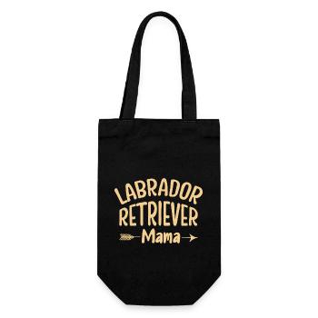 Labrador Retriever Maman - Sac à bouteille - noir - Devant