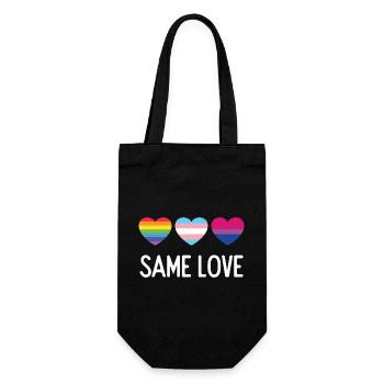 Pride Month LGBTQ - Gleiche Liebe - Geschenkbeutel für Flaschen - Schwarz - Vorne