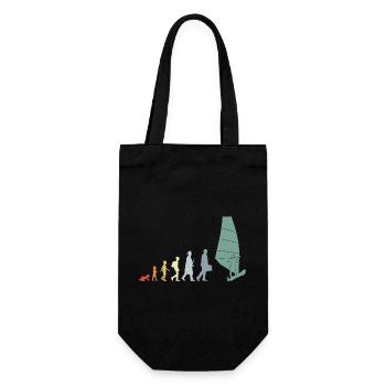 Vintage Windsurfer Evolution - Gift Bag for Bottles - black - Front