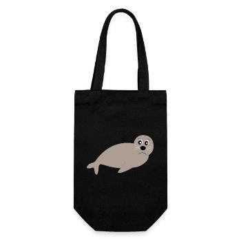 Sceaux, phoques, phoques, phoques animaux - Sac à bouteille - noir - Devant