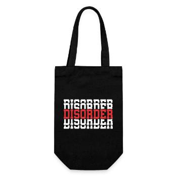 T-Shirt Disorder Stacked Text Gift T-Shirt - Gift Bag for Bottles - black - Front