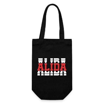 Alida t-shirt t-shirt idée cadeau texte empilé - Sac à bouteille - noir - Devant