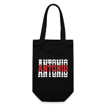 t-shirt Antonio t-shirt idée cadeau texte empilé - Sac à bouteille - noir - Devant