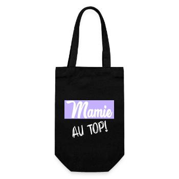 GRANNY. MOTHER'S DAY - Gift Bag for Bottles - black - Front