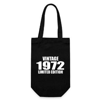 Vintage 1972 Birthday 1972 - Retro 1972 - Gift Bag for Bottles - black - Front