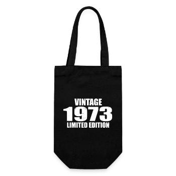 Vintage 1973 Geburtstag 1973 - Retro 1973 - Geschenkbeutel für Flaschen - Schwarz - Vorne